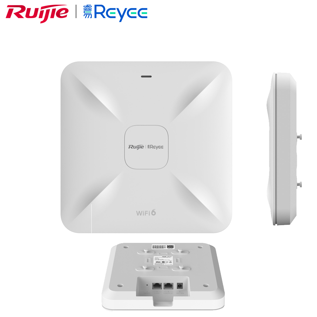 Wireless Ceiling Mount Wi-Fi 6 AX1800 Ruijie Reyee RG-RAP2260(G) (4x4 MU-MIMO, 2LAN Gigabit 1PoE)