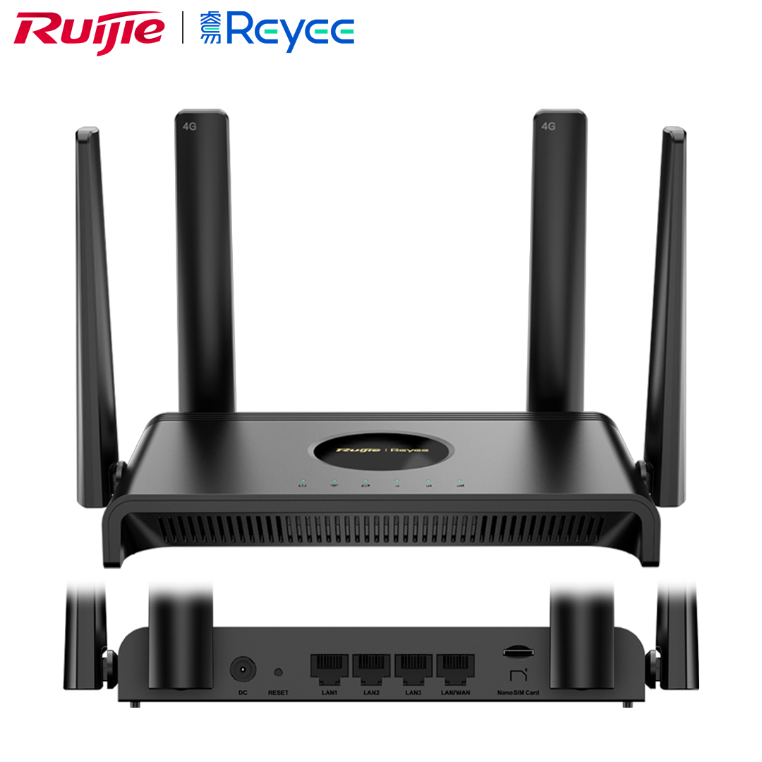 Wireless Router 4G / 300Mbps Ruijie Reyee RG-EW300T (2x2 MIMO, 1WAN + 3LAN 10/100)