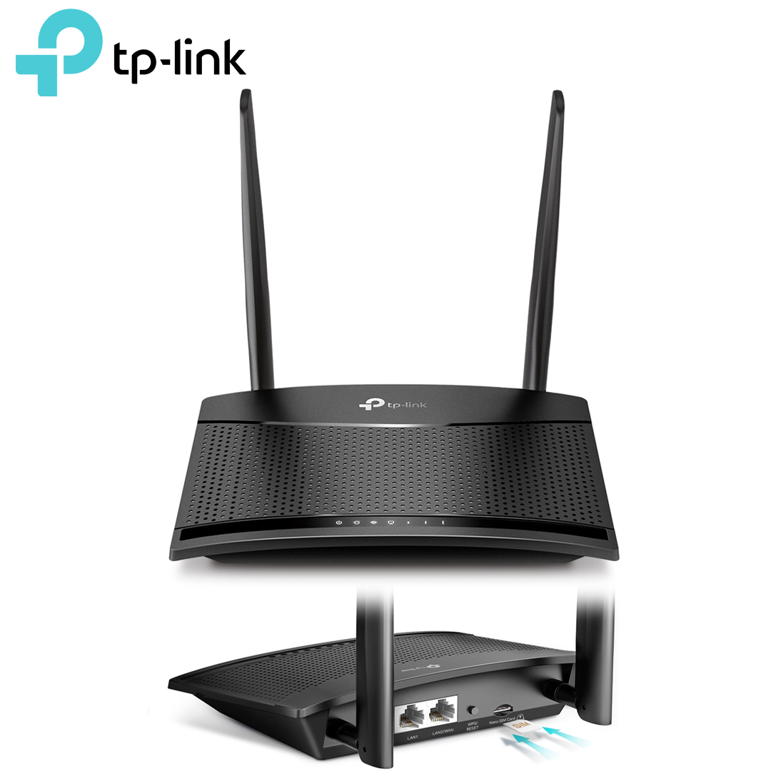 Wireless Router 4G / 300Mbps TP-Link TL-MR100 (2x2 MIMO, 2LAN 10/100)
