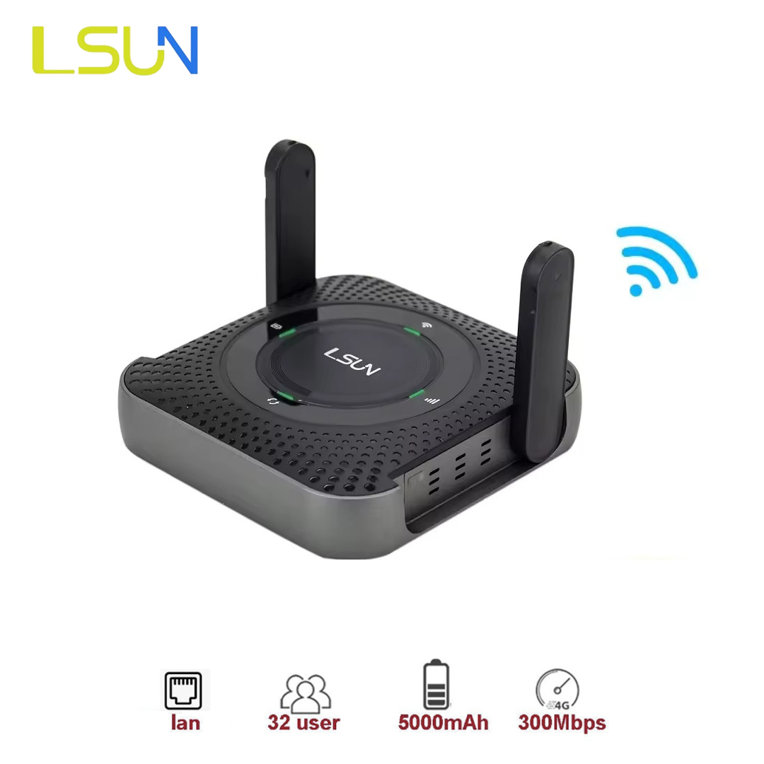 Wireless Router 4G / 300Mbps LSUN MF607 (5.000mAh, 2 Antena, 1LAN 10/100)