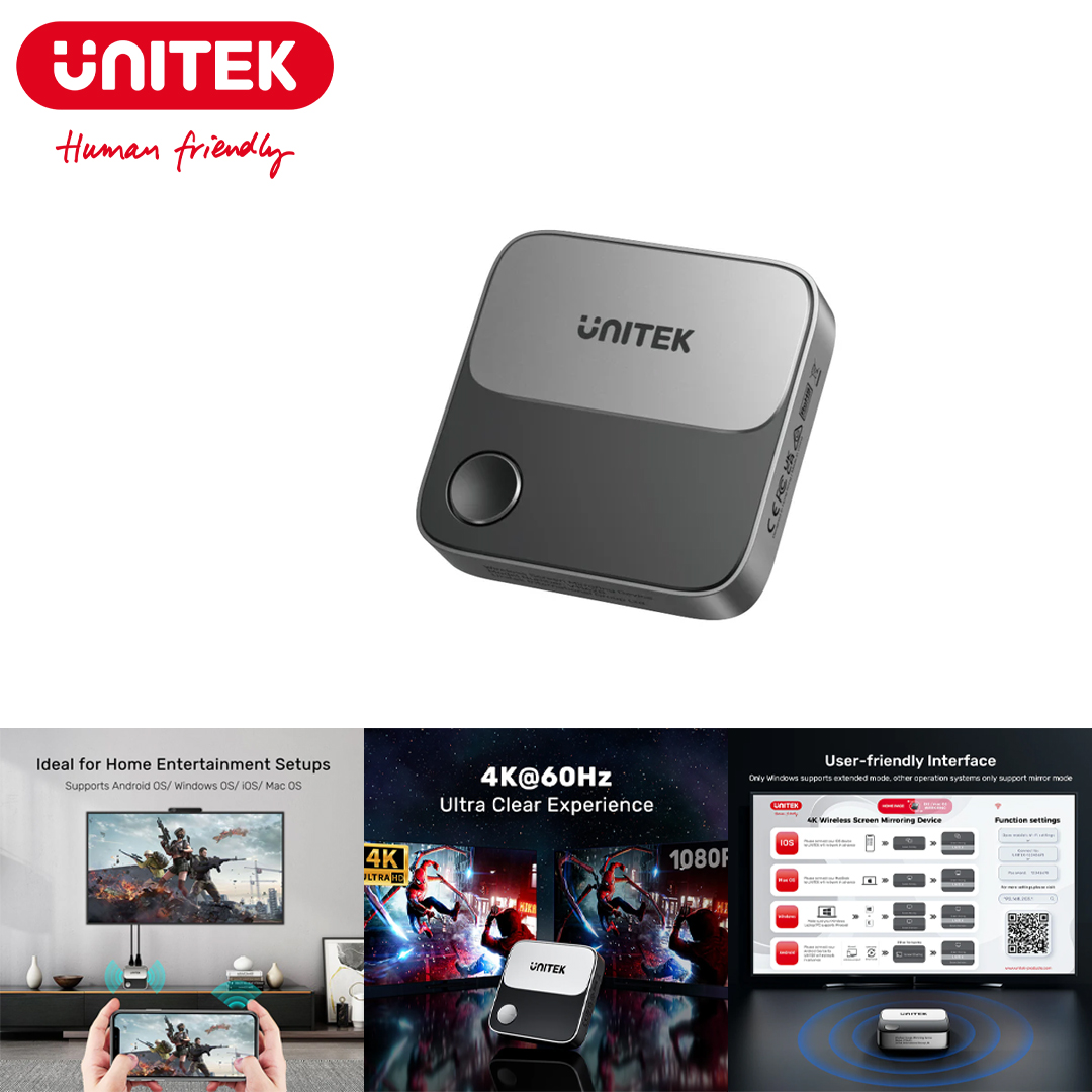 Wireless Screen Mirroring Device Unitek V1162B